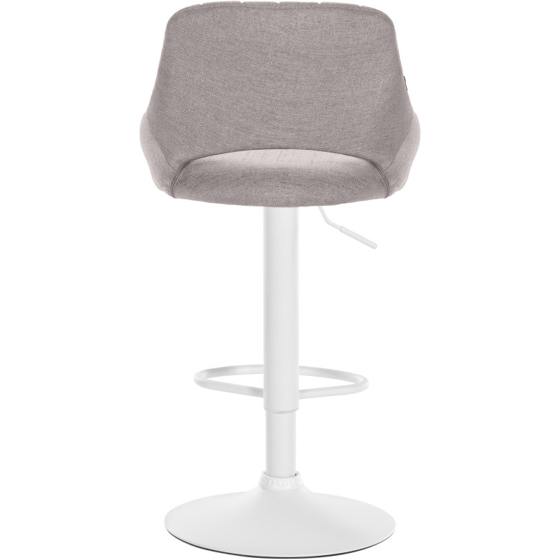 Tabouret de bar Milet en tissu gris