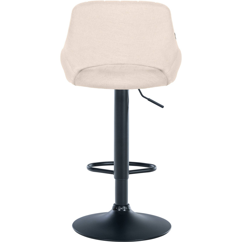 Tabouret de bar Milet tissu crème