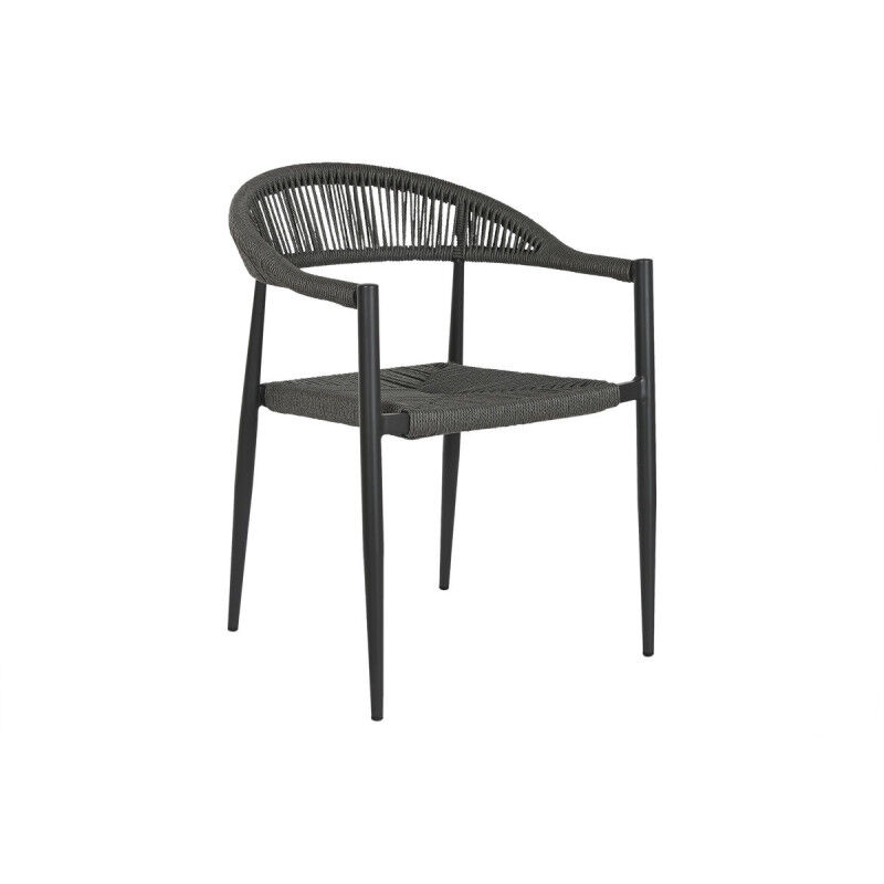 Tabouret de bar Milet tissu noir