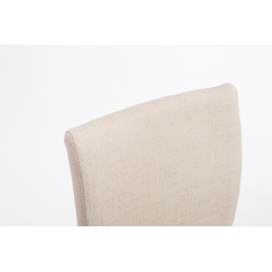 Tabouret de bar en tissu Cologne crème