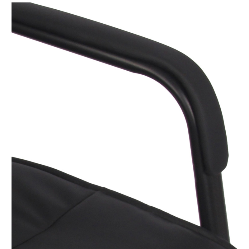 Chaise visiteur Sievert, noire/noire