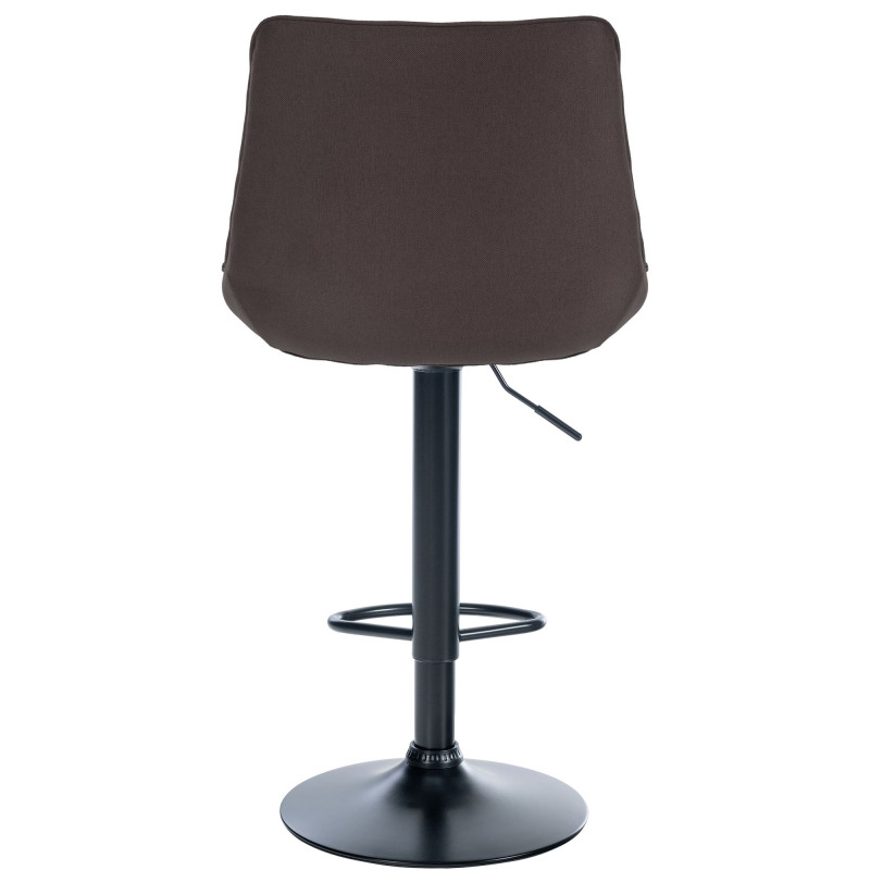 Tabouret de bar Toni en tissu taupe