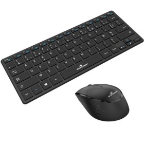 Pack Clavier et souris sans fil - BLUESTORK - PACK-MINI/FR - Ultra compact - Noir