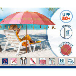 Parasol de plage Corail Ø 240 cm SPF50+
