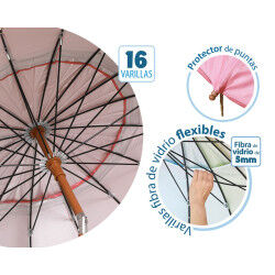 Parasol de plage Corail Ø 240 cm SPF50+