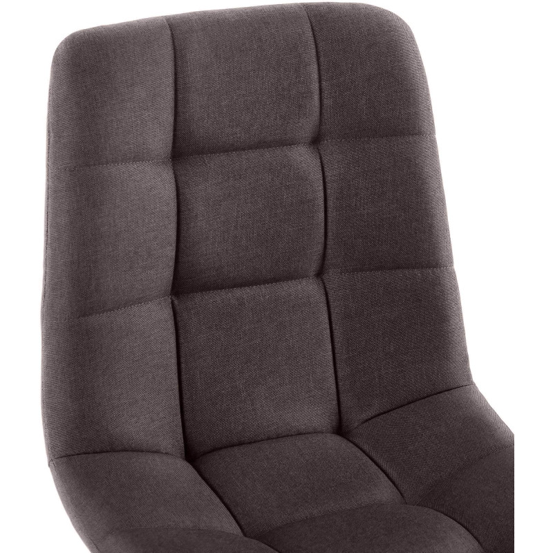 Chaise de salle à manger Antibes en tissu marron