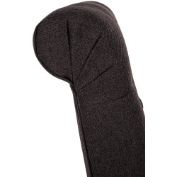 Ensemble de 2 chaises de salle à manger Lisburn, tissu noir