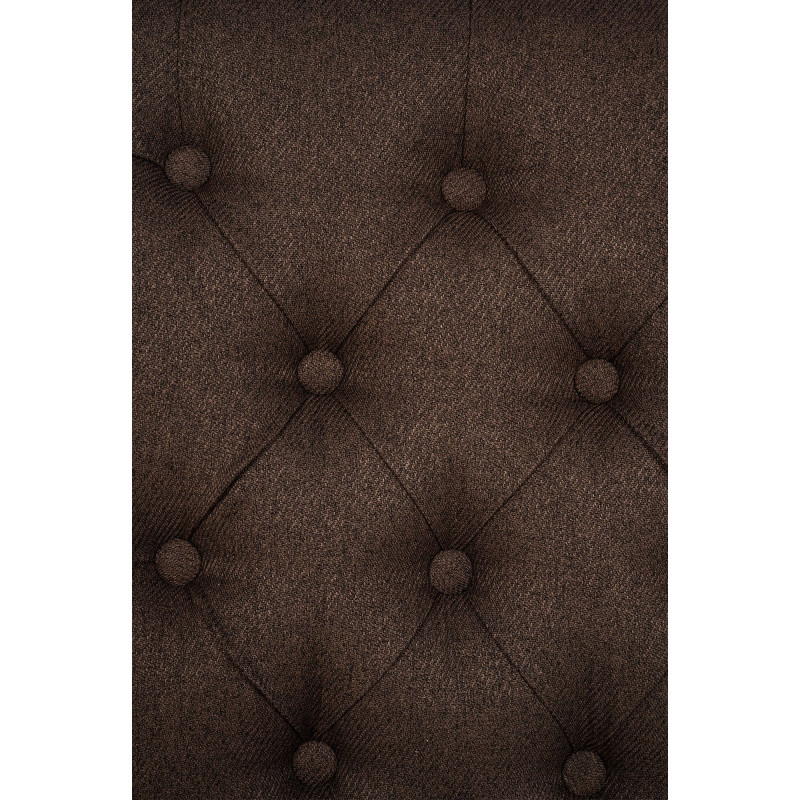 Lot de 2 chaises de salle à manger en tissu Lisburn marron