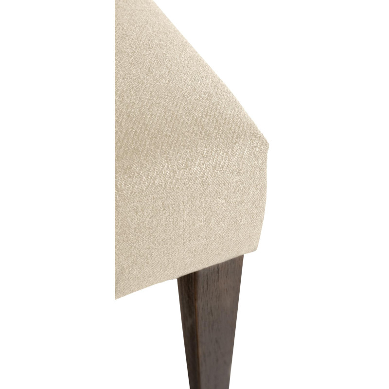 Lot de 2 chaises de salle à manger en tissu Lisburn crème