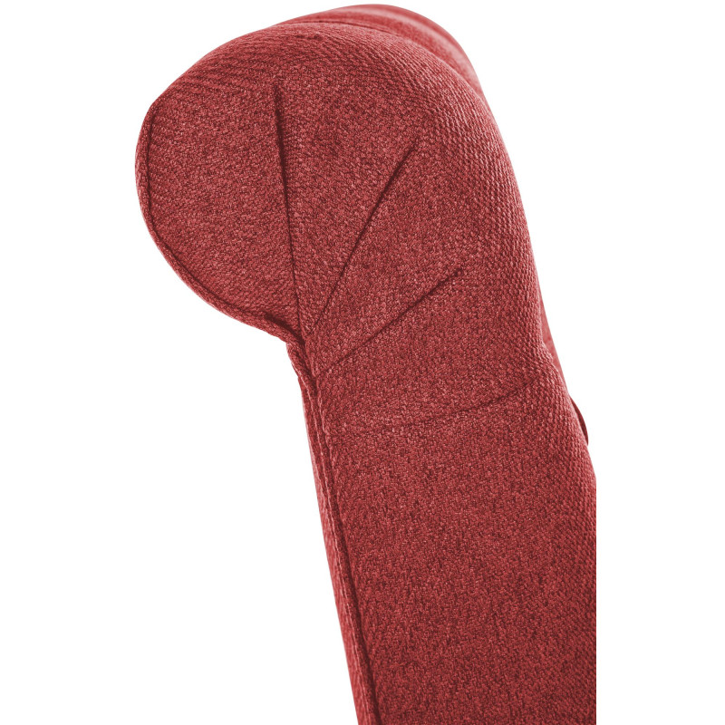 Lot de 2 chaises de salle à manger en tissu Lisburn rouge