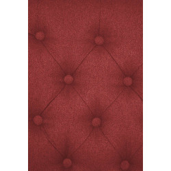 Ensemble de 2 chaises de salle à manger Lisburn, tissu rouge