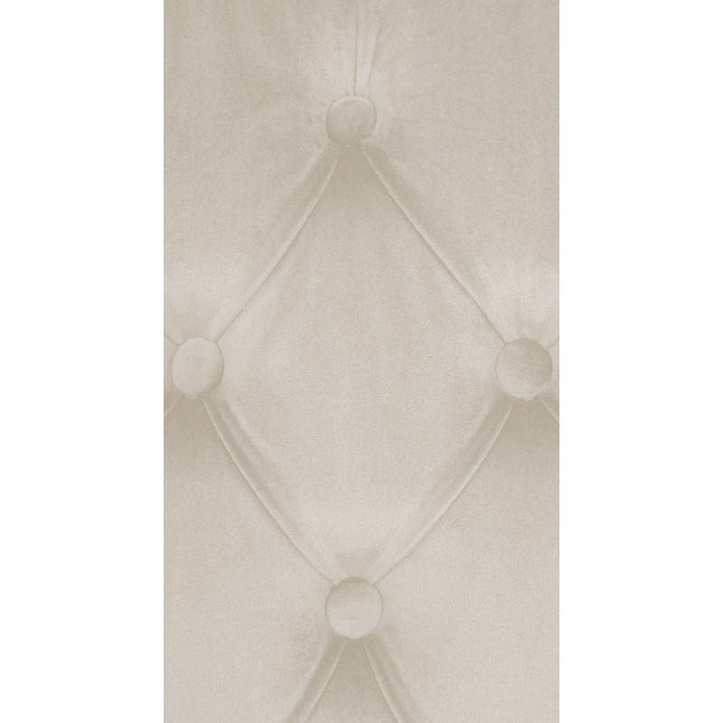 Lot de 2 chaises de salle à manger Lisburn en velours crème