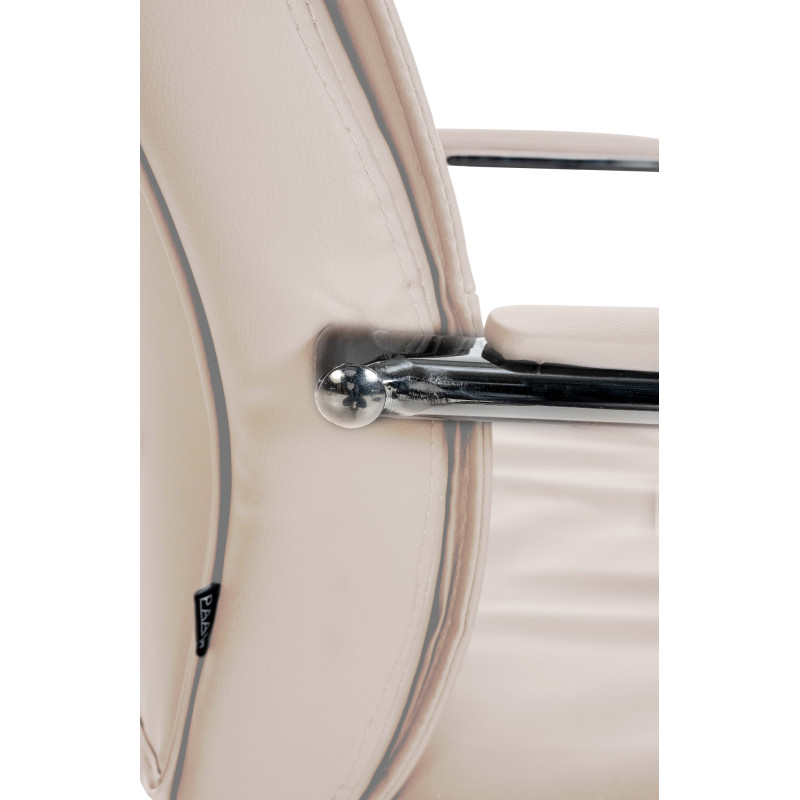 Lot de 2 chaises visiteurs Sievert crème