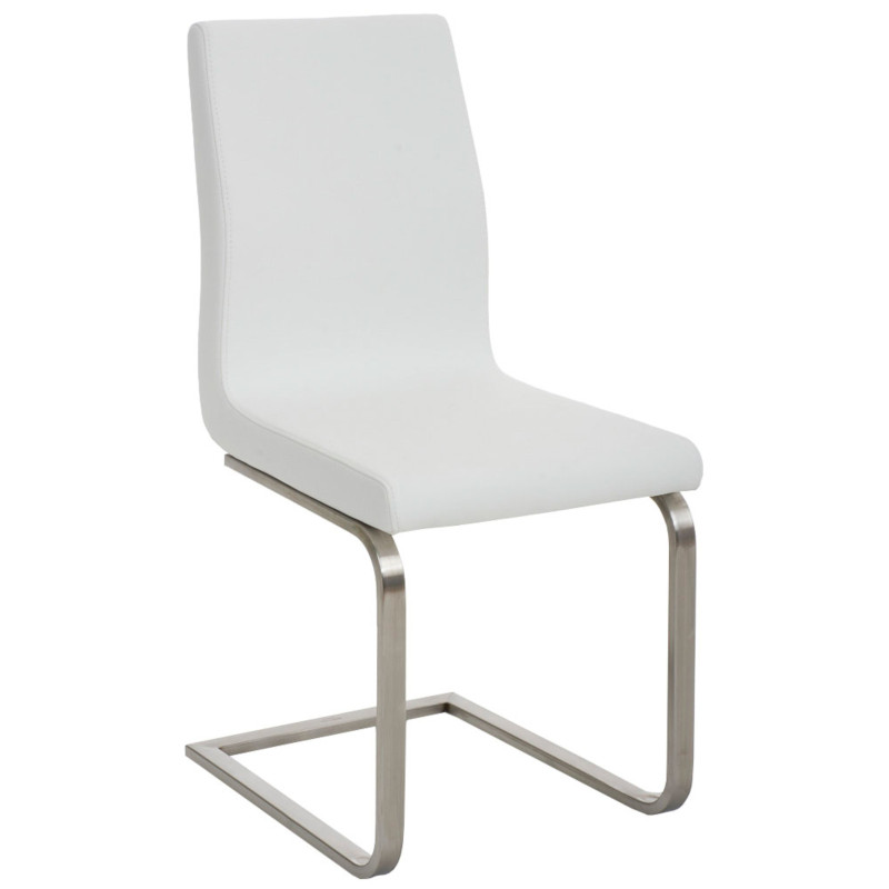 Ensemble de 2 chaises de salle à manger Belfort blanches