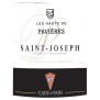 Les Hauts de Pavieres 2022 Saint-Joseph - Vin rouge de la Vallée du Rhône