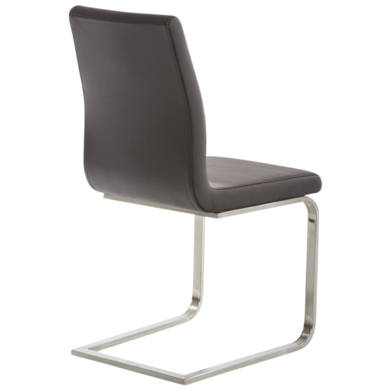 Ensemble de 2 chaises de salle à manger marron Belfort