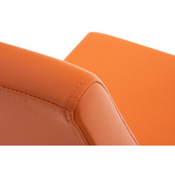 Ensemble de 2 chaises de salle à manger Belfort orange