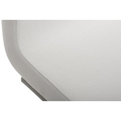 Ensemble de 2 chaises de salle à manger Belfort, tissu blanc