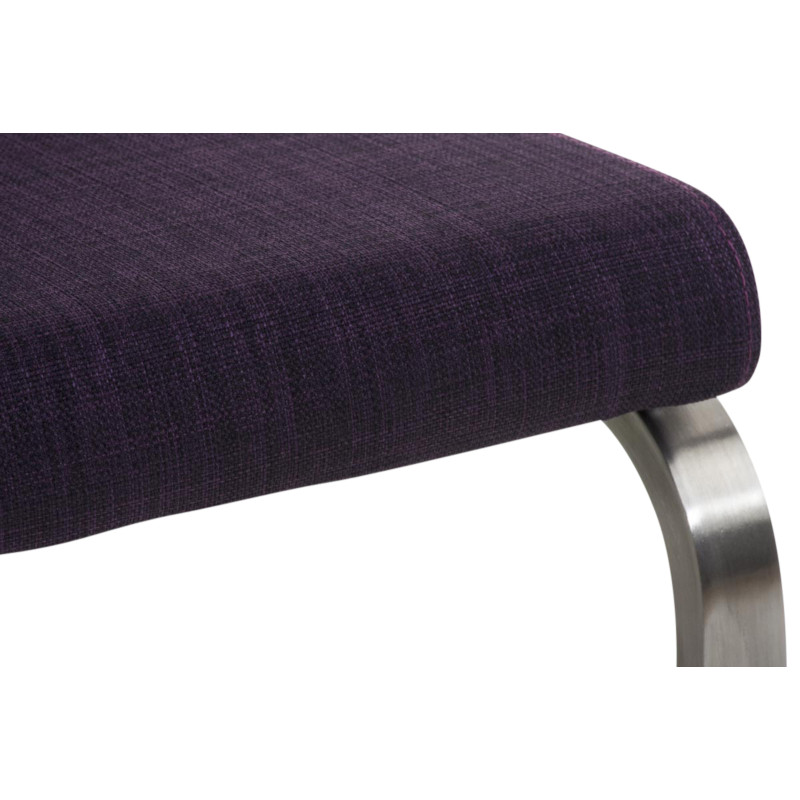 Ensemble de 2 chaises de salle à manger Belfort, tissu violet