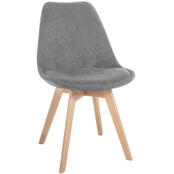 Chaise Linares Cord gris