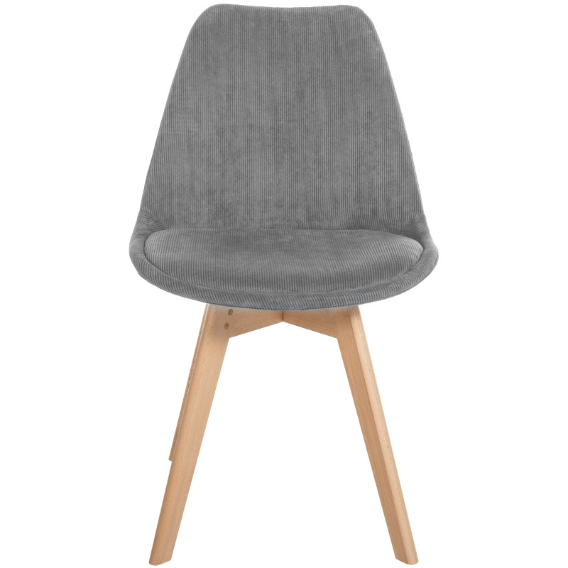 Chaise Linares Cord gris