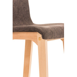 Set di 2 sgabelli da bar Hoover in tessuto Natura marrone