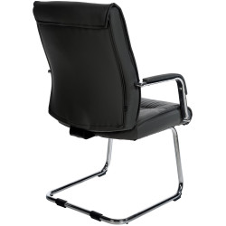 Lot de 2 chaises visiteurs Sievert noires