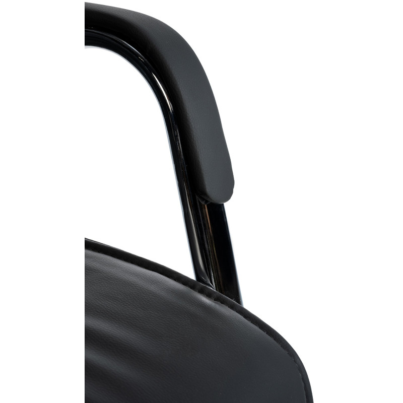 Lot de 2 chaises visiteurs Sievert noires