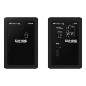 Paire d'enceintes de monitoring Pioneer DJ DM-50D - Bass Reflex - 2x25W - Mode DJ ou Production - Noir