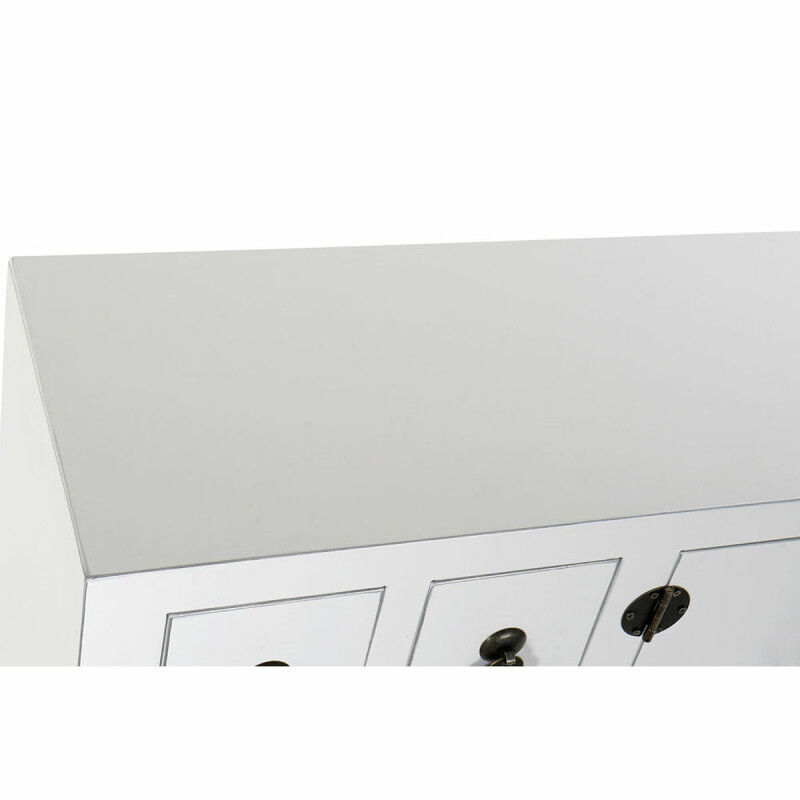 Meuble d'Entrée DKD Home Decor Blanc Argenté 95 x 24 x 79 cm