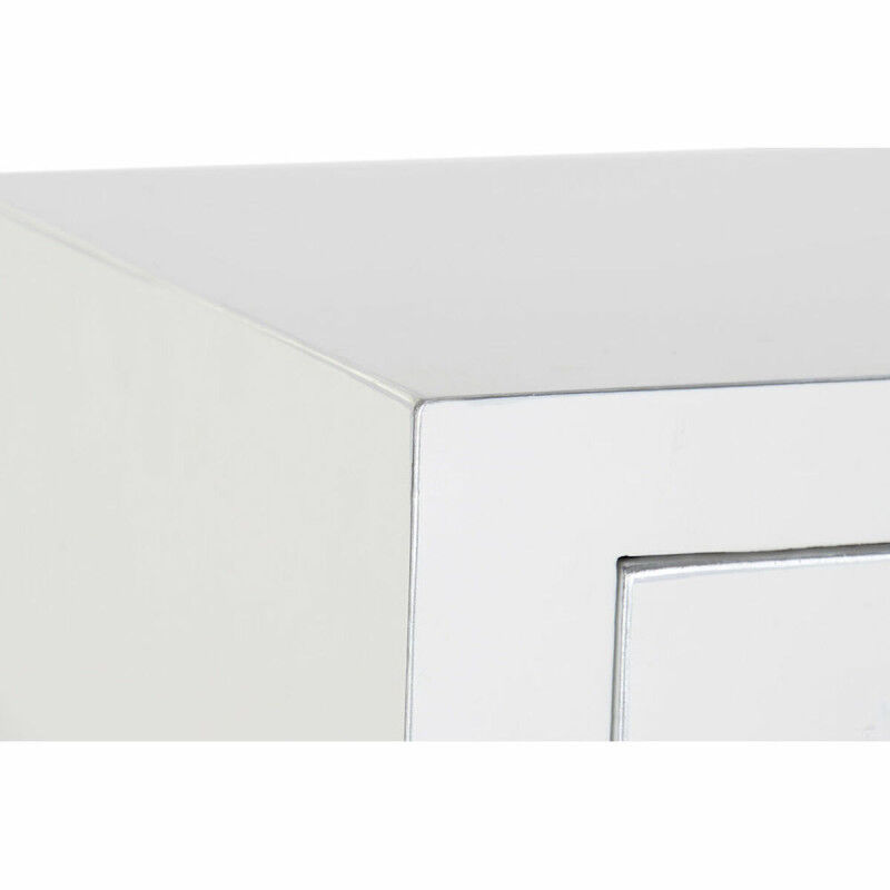 Meuble d'Entrée DKD Home Decor Blanc Argenté 95 x 24 x 79 cm