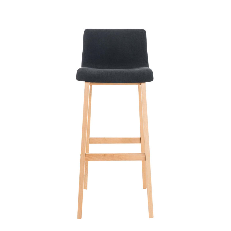 Set di 2 sgabelli da bar Hoover in tessuto Natura nero