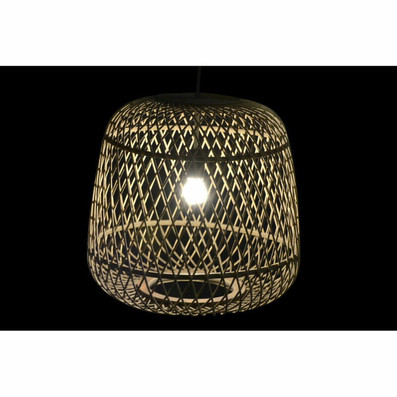 Suspension DKD Home Decor Marron Clair Rotin (44 x 44 x 41 cm)