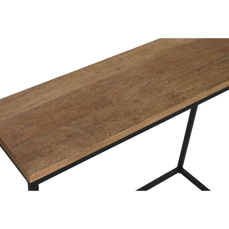 Console Home ESPRIT Marron Noir 96 x 30 x 77 cm (2 Pièces)