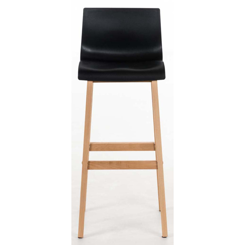 Lot de 2 tabourets de bar Hoover Natura noir