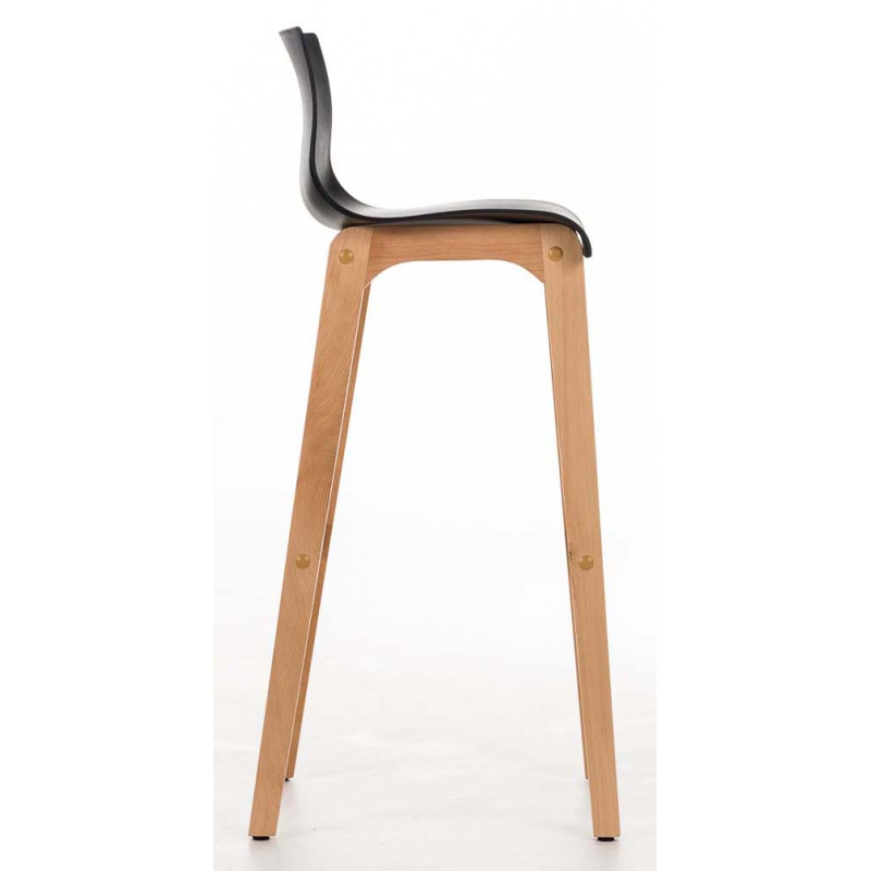 Lot de 2 tabourets de bar Hoover Natura noir