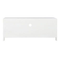 Meubles de télévision Home ESPRIT Blanc Verre Bois de paulownia 120 x 40 x 50 cm