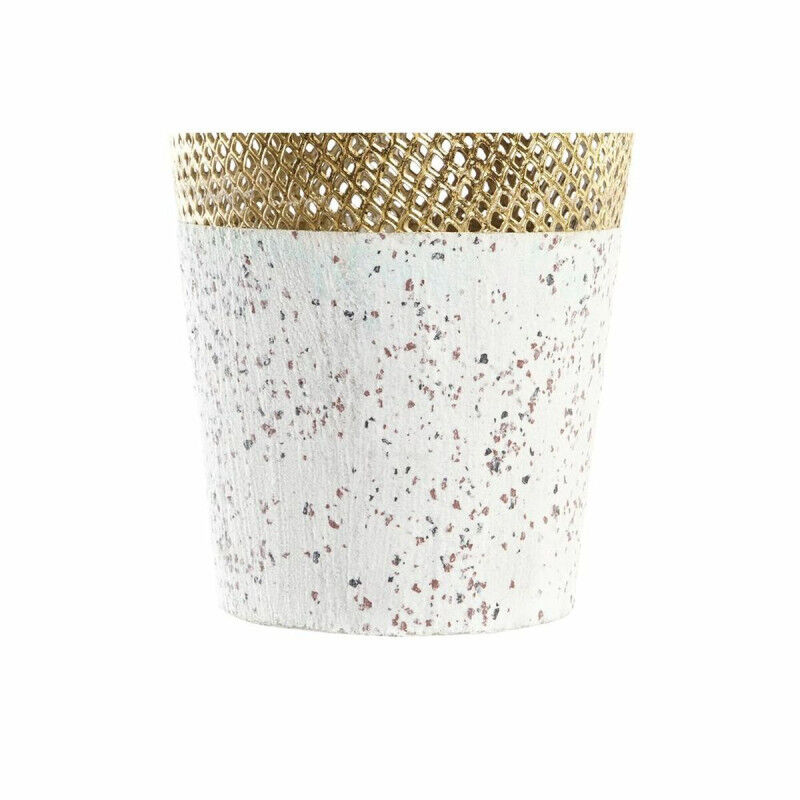 Vase DKD Home Decor Gris Doré Métal Moderne 25 x 25 x 48 cm