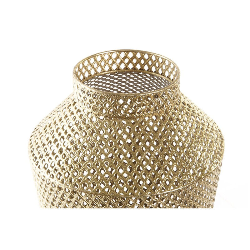 Vase DKD Home Decor Gris Doré Métal Moderne 25 x 25 x 48 cm