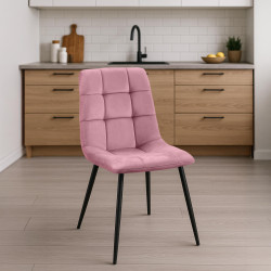 Chaise de salle à manger rose Antibes