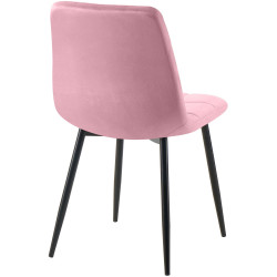 Chaise de salle à manger rose Antibes