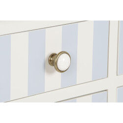 Meuble d'Entrée Home ESPRIT Bleu Blanc 103 x 35 x 80 cm