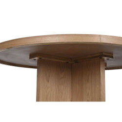 Table de Salle à Manger Home ESPRIT Naturel bois de chêne 152 x 152 x 78 cm