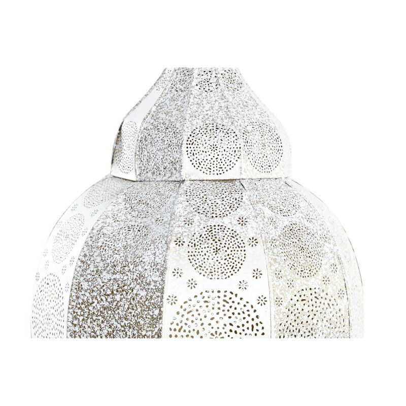 Suspension DKD Home Decor 31 x 31 x 64 cm Doré Blanc Fer 50 W