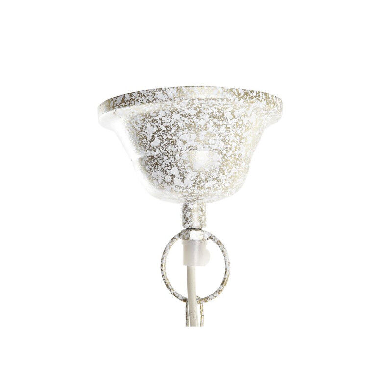 Suspension DKD Home Decor 31 x 31 x 64 cm Doré Blanc Fer 50 W