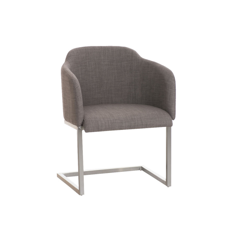 Chaise de salle à manger Magnus tissu gris