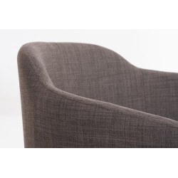 Chaise de salle à manger Magnus tissu gris