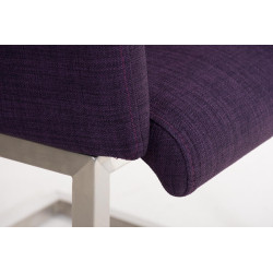 Chaise de salle à manger Magnus tissu violet