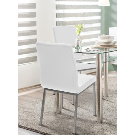 Chaise de salle à manger Colmar blanche
