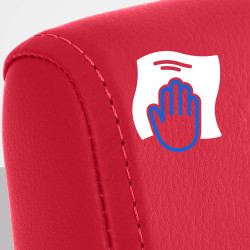 Chaise de salle à manger Colmar rouge